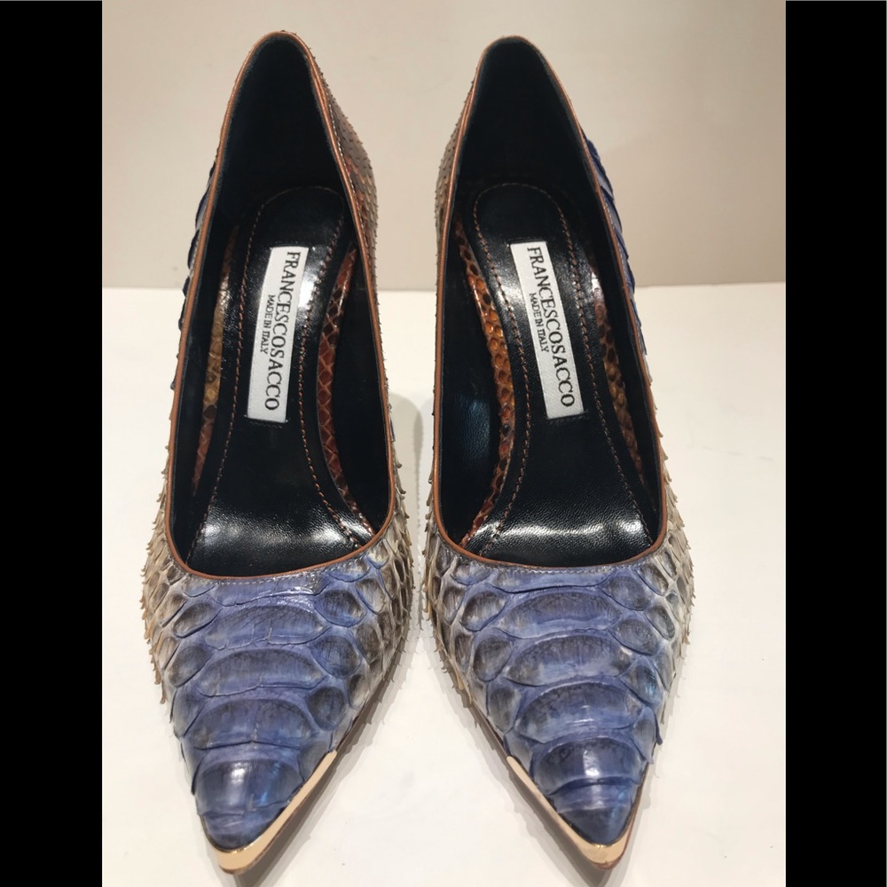 Francesco Sacco python pump Made in Italy